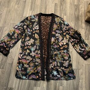 EUC Johnny Was Reversible kimono sz large